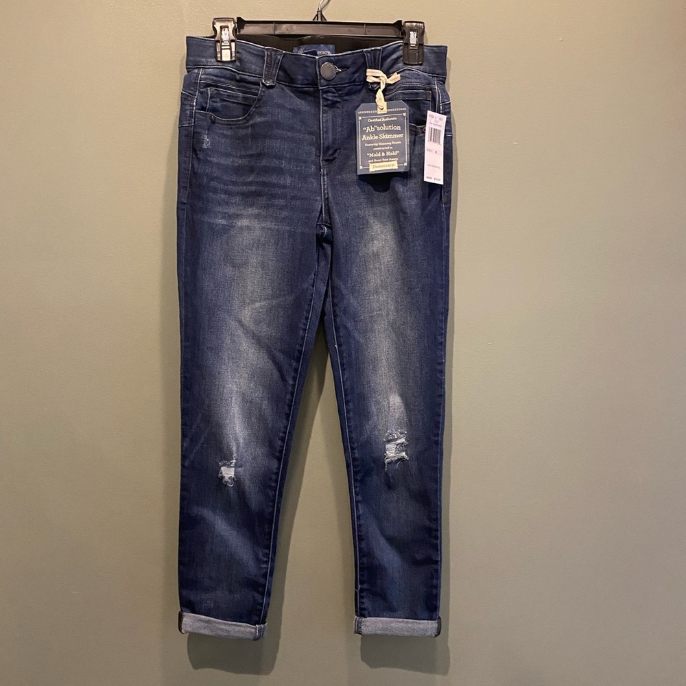 "Ab"solution® Ankle Skimmer Indigo Denim Skinny Jeans